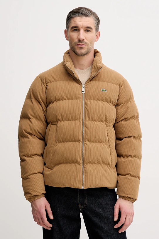 Lacoste kurtka welurowa pozostałe brązowy BH2890