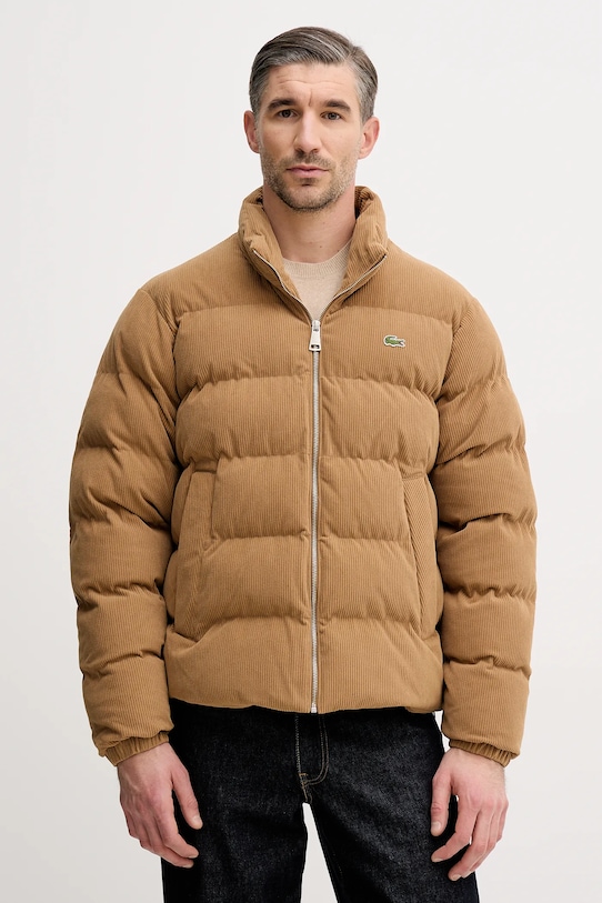 Lacoste kurtka welurowa pozostałe brązowy BH2890