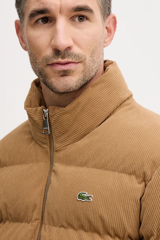 Lacoste kurtka welurowa brązowy BH2890