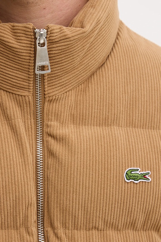 Lacoste kurtka welurowa BH2890 brązowy