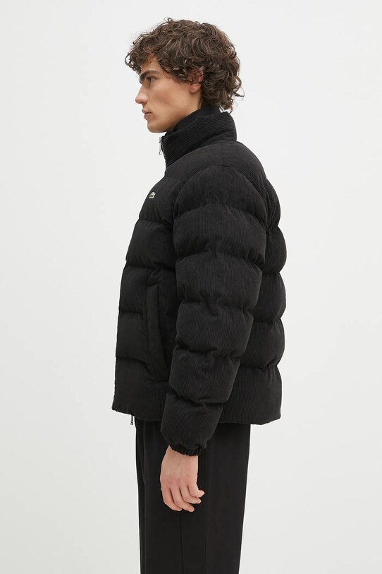 Lacoste jachetă de catifea BH2890 negru AW24