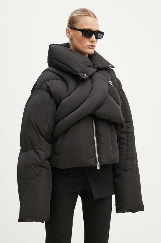 Ρούχα Μπουφάν με επένδυση από πούπουλα Heliot Emil HE.W.02.073.BLK01 μαύρο