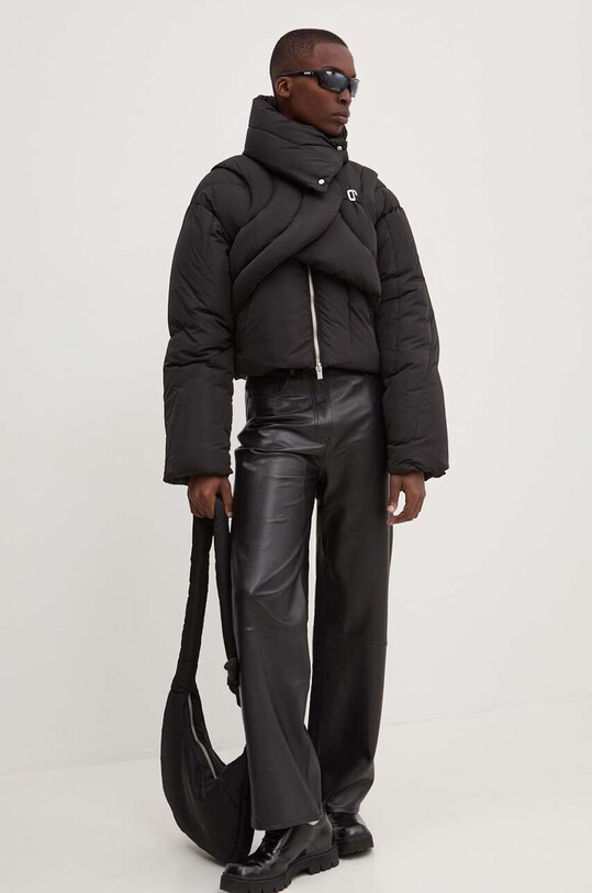 Μπουφάν με επένδυση από πούπουλα Heliot Emil μαύρο HE.W.02.073.BLK01