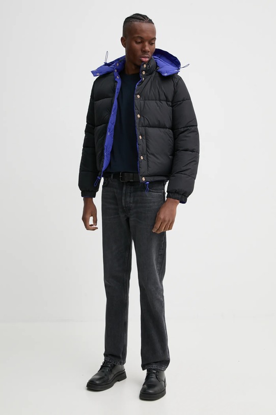 A.P.C. kurtka dwustronna doudoune sophie niebieski PAAFW.F30200