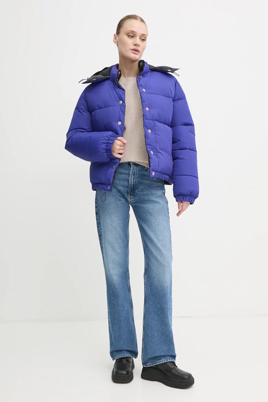 Двостороння куртка A.P.C. doudoune sophie PAAFW.F30200 блакитний