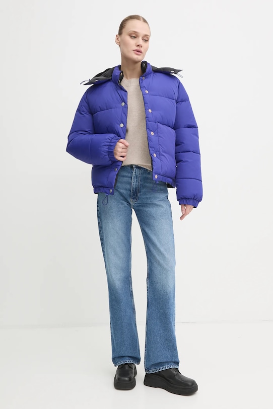 A.P.C. kurtka dwustronna doudoune sophie PAAFW.F30200 niebieski