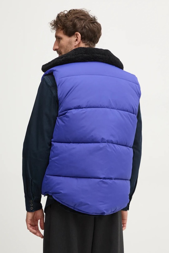 Двостороння безрукавка A.P.C. doudoune teddy блакитний PAAFW.M30201