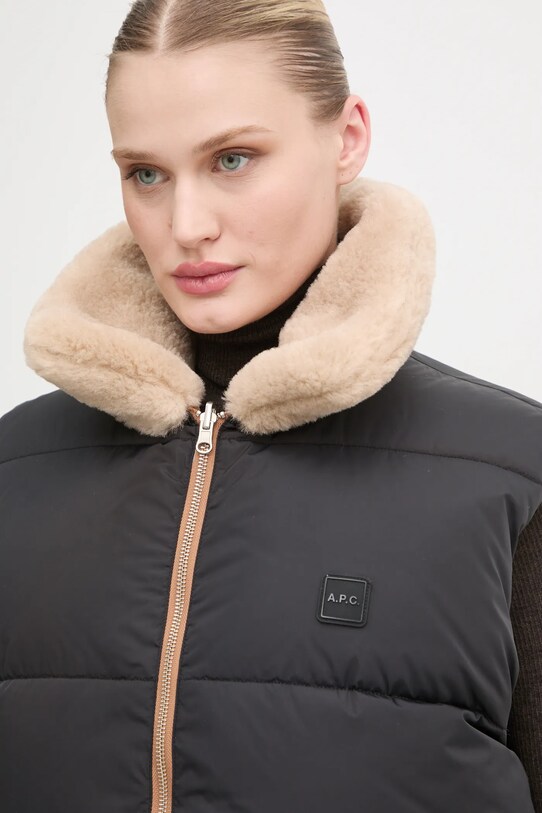 A.P.C. vesta cu doua fete doudoune teddy PAAFW.M30201