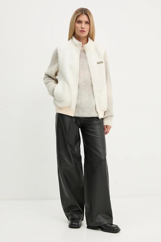Odzież A.P.C. kamizelka blouson sequoia PSAKA.M02983 beżowy