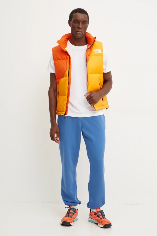 The North Face bezrękawnik puchowy TNF x Yinka Ilori NF0A89GE0IH1 pomarańczowy AW24