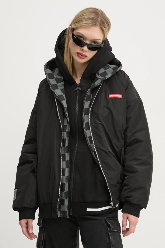 Odzież Sprayground kurtka bomber SP610 czarny