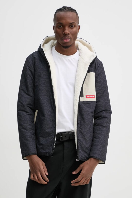 Obojstranná bunda Sprayground SP656 sivá AW24