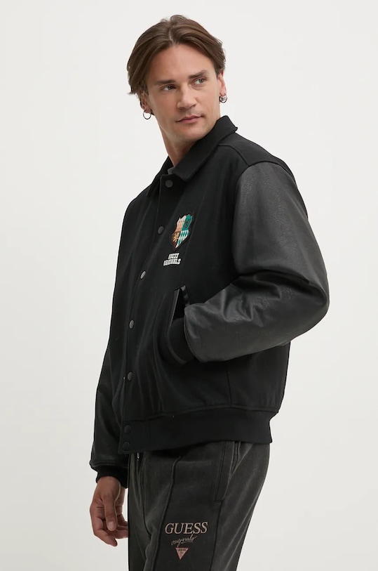 Jakna s dodatkom vune Guess Originals M4BL50.WEI00 crna AW24