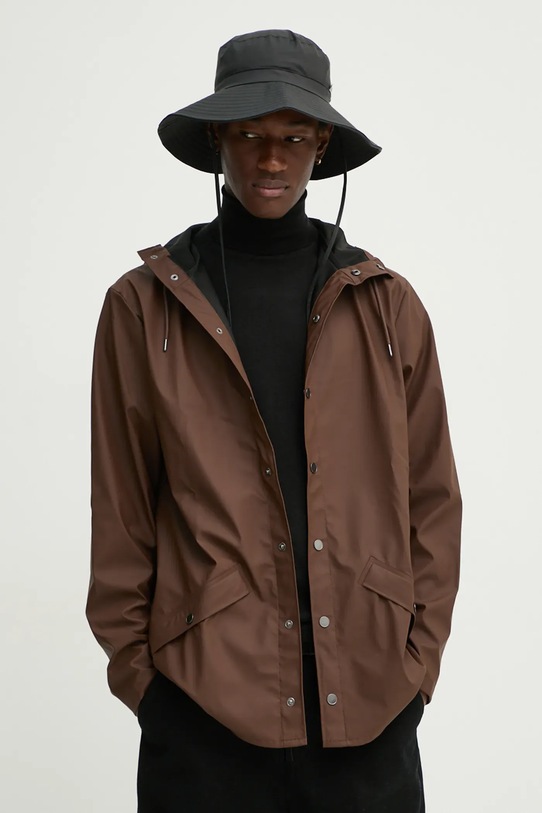 Rains płaszcz Jacket W3 brązowy 12010.23