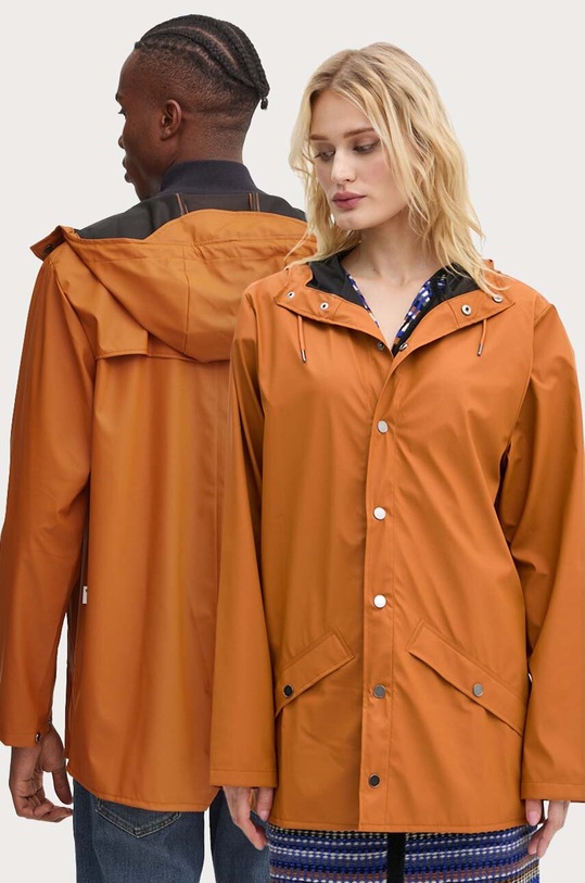 Rains kurtka przeciwdeszczowa Jacket W3 pozostałe pomarańczowy 12010.63