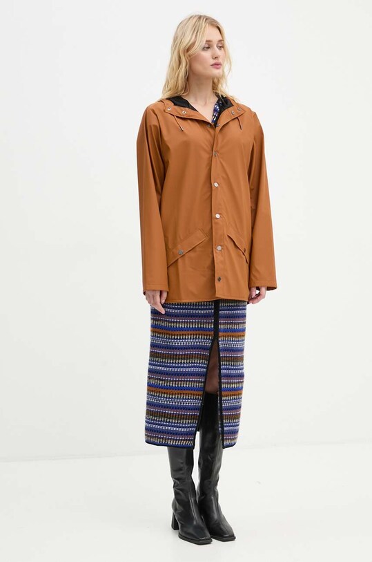 Odzież Rains kurtka przeciwdeszczowa Jacket W3 12010.63 pomarańczowy