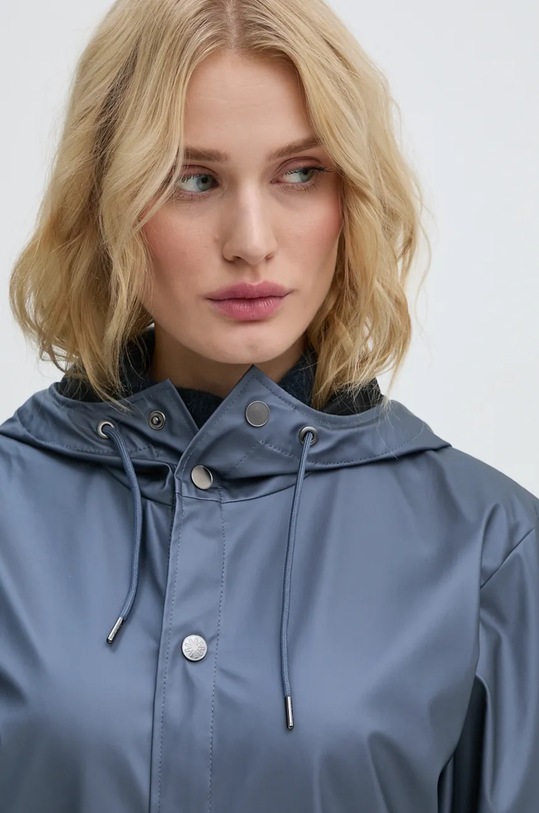 Rains kurtka Long Jacket W3 12020.36 niebieski