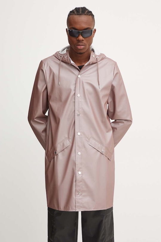 Nepromokavá bunda Rains Long Jacket W3 12020.37 fialová AW24