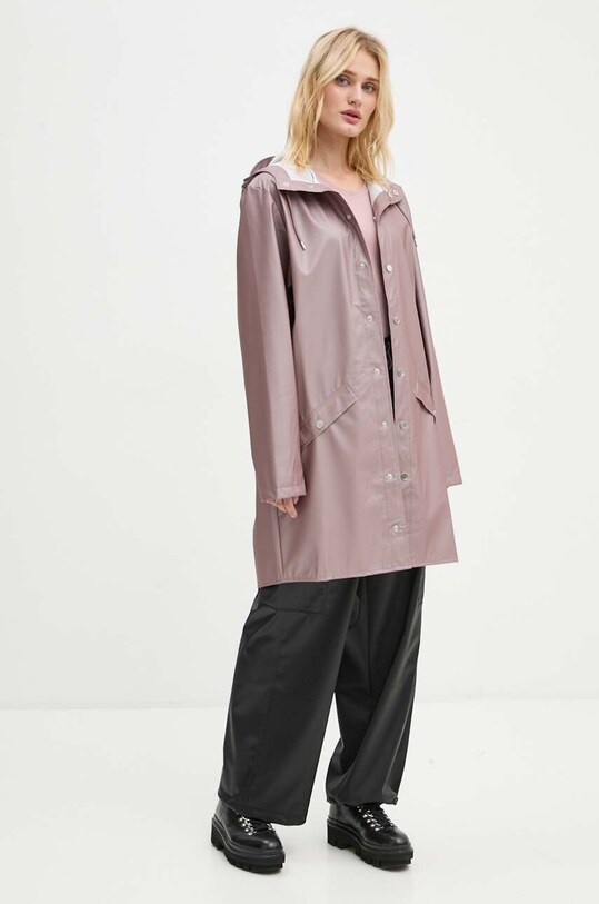 Îmbrăcăminte Rains geaca de ploaie Long Jacket W3 12020.37 violet