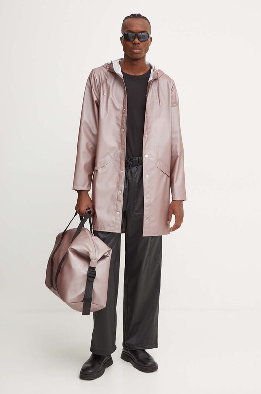 Nepromokavá bunda Rains Long Jacket W3 fialová 12020.37