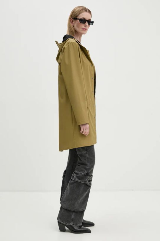 Дощовик Rains Long Jacket W3 12020.44 зелений AW24