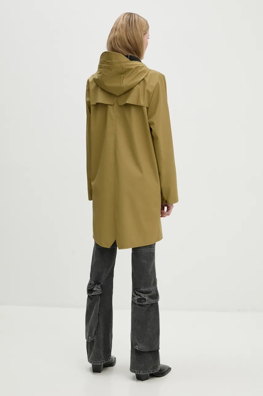 Rains geaca de ploaie Long Jacket W3 verde 12020.44