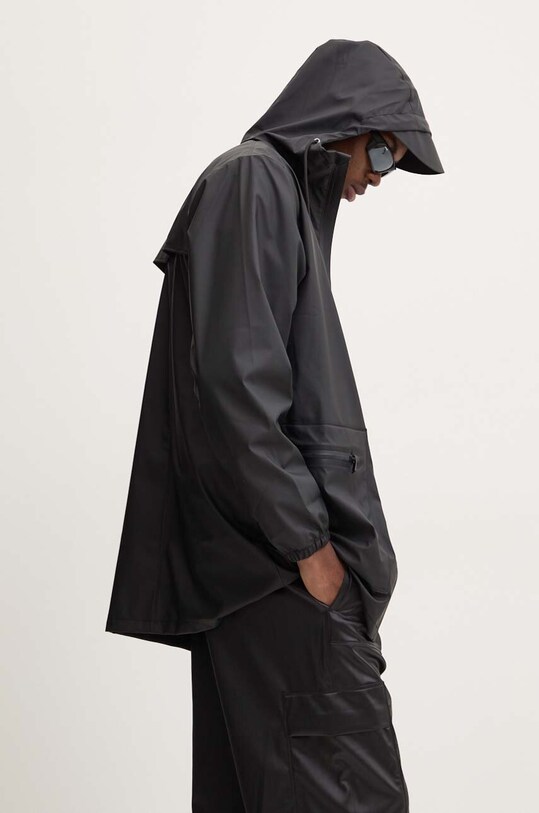 Odzież Rains kurtka Cargo Long Jacket W3 12060.01 czarny
