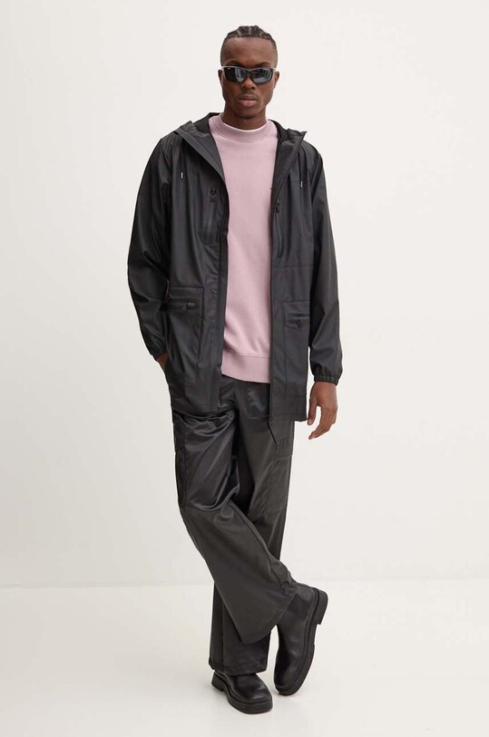 Rains kurtka Cargo Long Jacket W3 12060.01 czarny