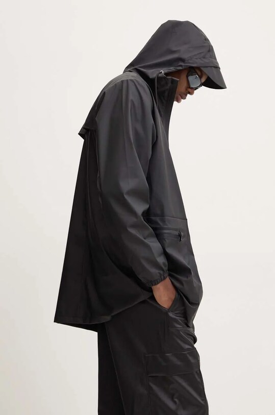 Rains kurtka Cargo Long Jacket W3 12060.01 czarny AW24