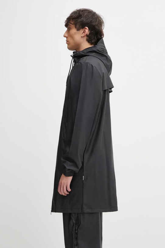 Куртка Rains Long Storm Breaker W3 12080.01 чорний AW24