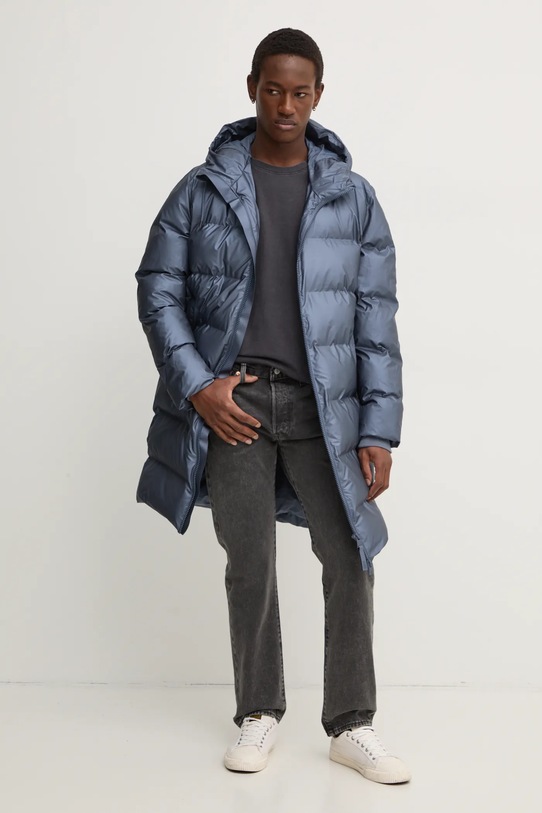 Куртка Rains Alta Longer Puffer Jacket W3T4 15130.36 голубой AW24