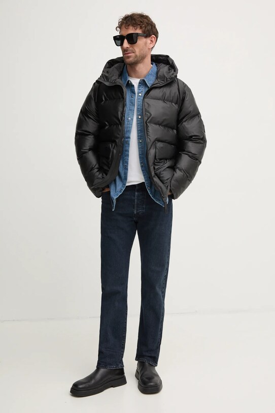 Rains kurtka Alta Puffer Cargo Jacket W3T3 15350.84 czarny AW24