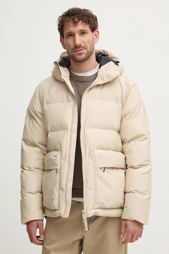 Rains geaca Alta Puffer Cargo Jacket W3T3 bej 15350.95