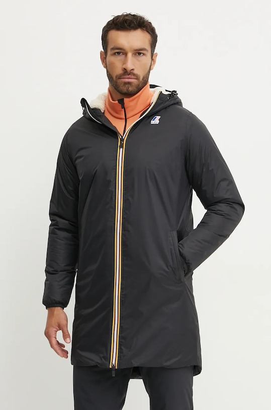 Jakna K-Way s kapuljačom crna K3114KW