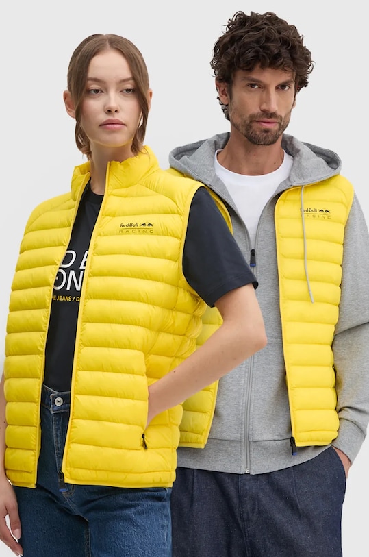 Pepe Jeans vestă Red Bull Racing x Pepe Jeans necaptusit galben RU400005