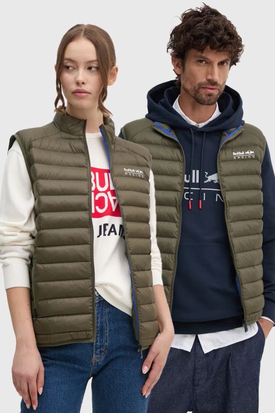 Pepe Jeans vestă Red Bull Racing x Pepe Jeans necaptusit verde RU400005