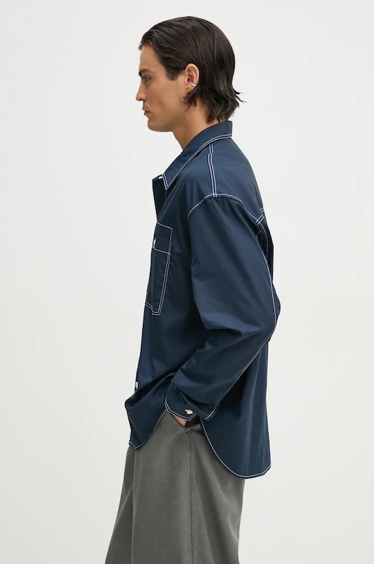 Sunnei camicia in cotone RTWXSHR019 blu navy AW24