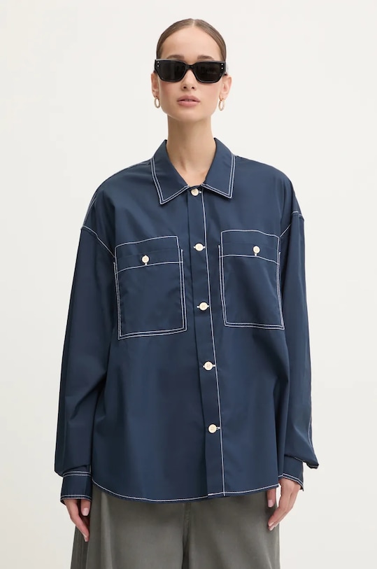 Abbigliamento Sunnei camicia in cotone RTWXSHR019 blu navy