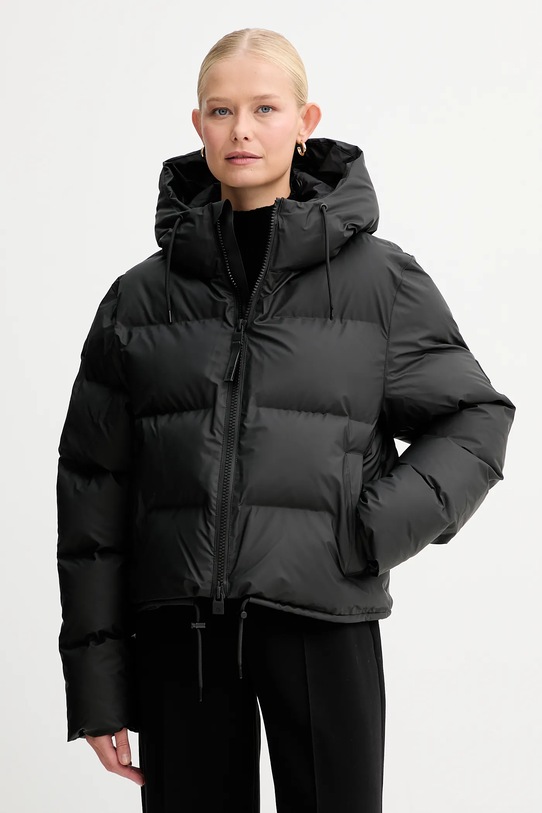 Дождевик Rains Alta Short Puffer Jacket W3T3 15150.01 чёрный AW24