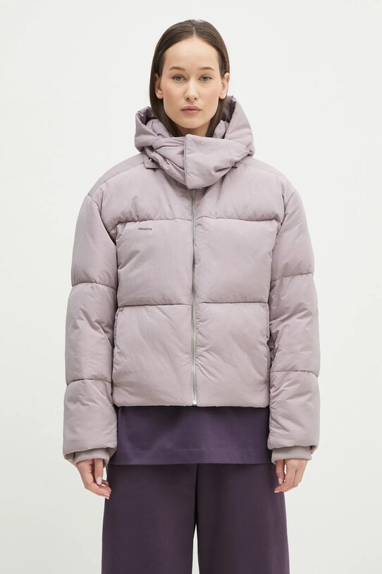 Μπουφάν Pangaia 10002298 μωβ AW24