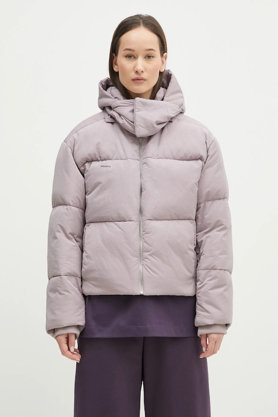 Μπουφάν Pangaia 10002298 μωβ AW24