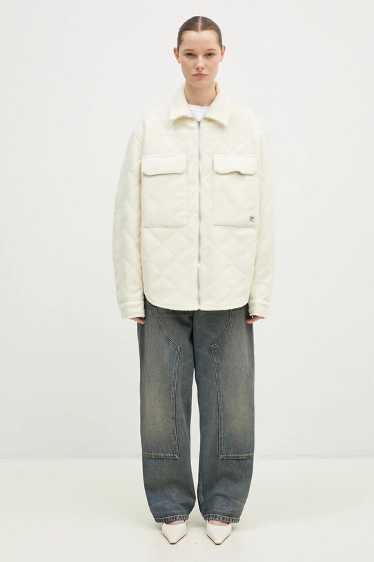 Вълнено яке тип риза FILA+ Quilted Overshirt 42FW24OW01508C001