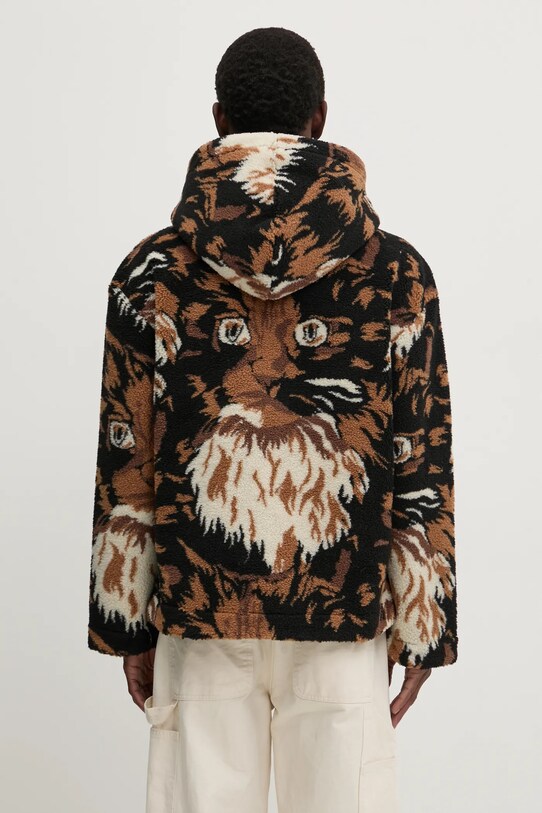 Суичър с вълна JW Anderson Zip Front Hooded Jacket JK0337.PG1585.600 кафяв