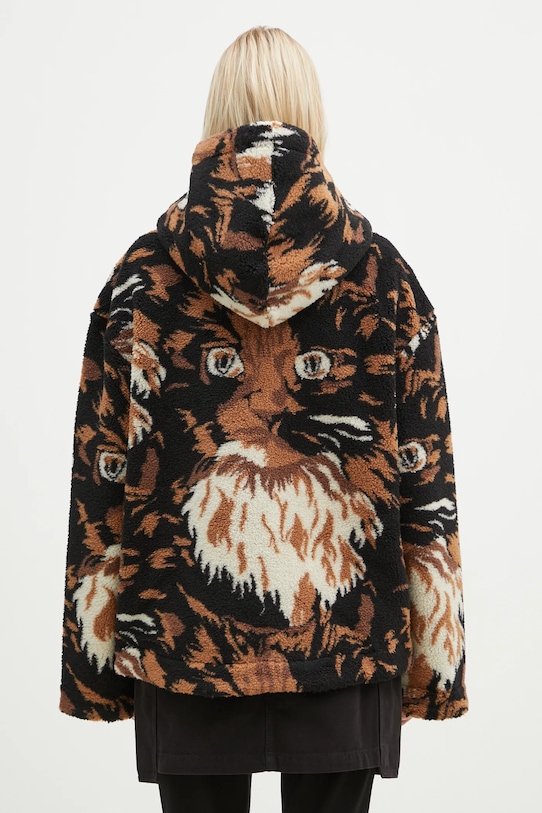 Fleecová mikina s příměsí vlny JW Anderson Zip Front Hooded Jacket JK0337.PG1585.600