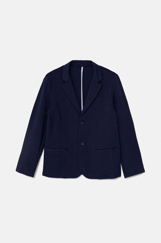 Dječji sako United Colors of Benetton bez uzorka mornarsko plava 2EOMCN057.G.Seasonal