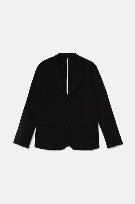 Dječji sako United Colors of Benetton bez uzorka crna 2EOMCN057.G.Seasonal