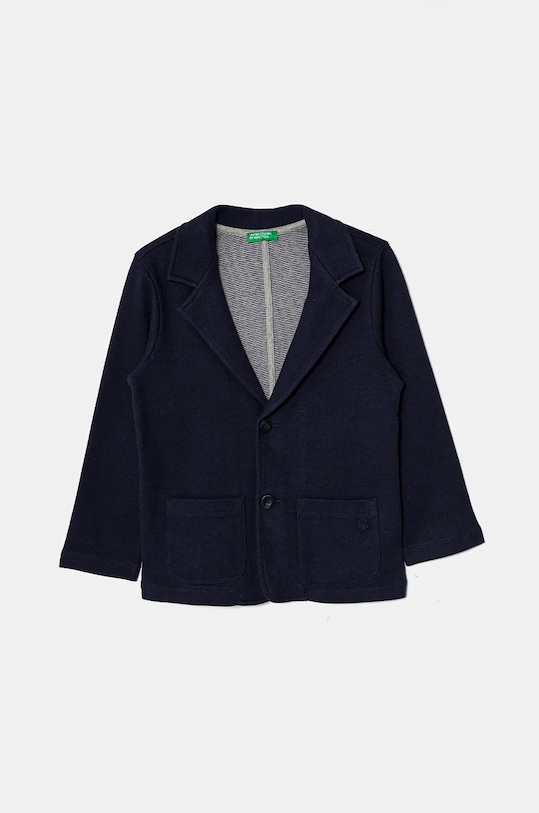 Dječji sako United Colors of Benetton bez uzorka mornarsko plava 3F1YG600E.P.Seasonal