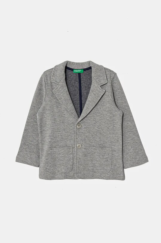 Детский пиджак United Colors of Benetton трикотаж серый 3F1YG600E.P.Seasonal