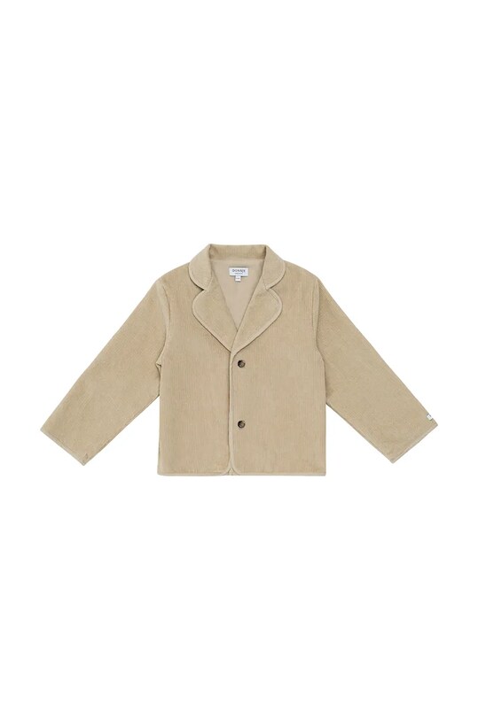 Дитячий бавовняний піджак Donsje Braas Blazer Bear 4083301 бежевий AW24
