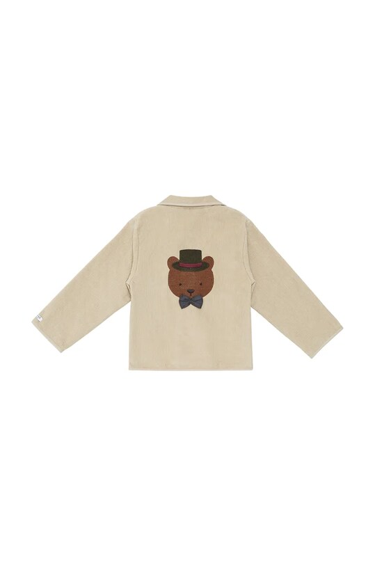 Хлопчик Дитячий бавовняний піджак Donsje Braas Blazer Bear 4083301 бежевий